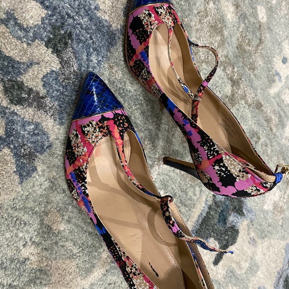 RARE J. Crew Everly Multi color T Strap Pumps - Picture 3 of 7